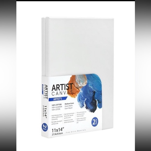 2 Piece White Canvas Board 11”x 14” - Picture 1 of 2